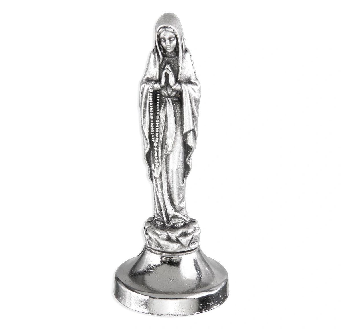 50 Piece, 2.5", Deluxe Our Lady of the Highway Silver Catholic Statue. Statue is of the finest
